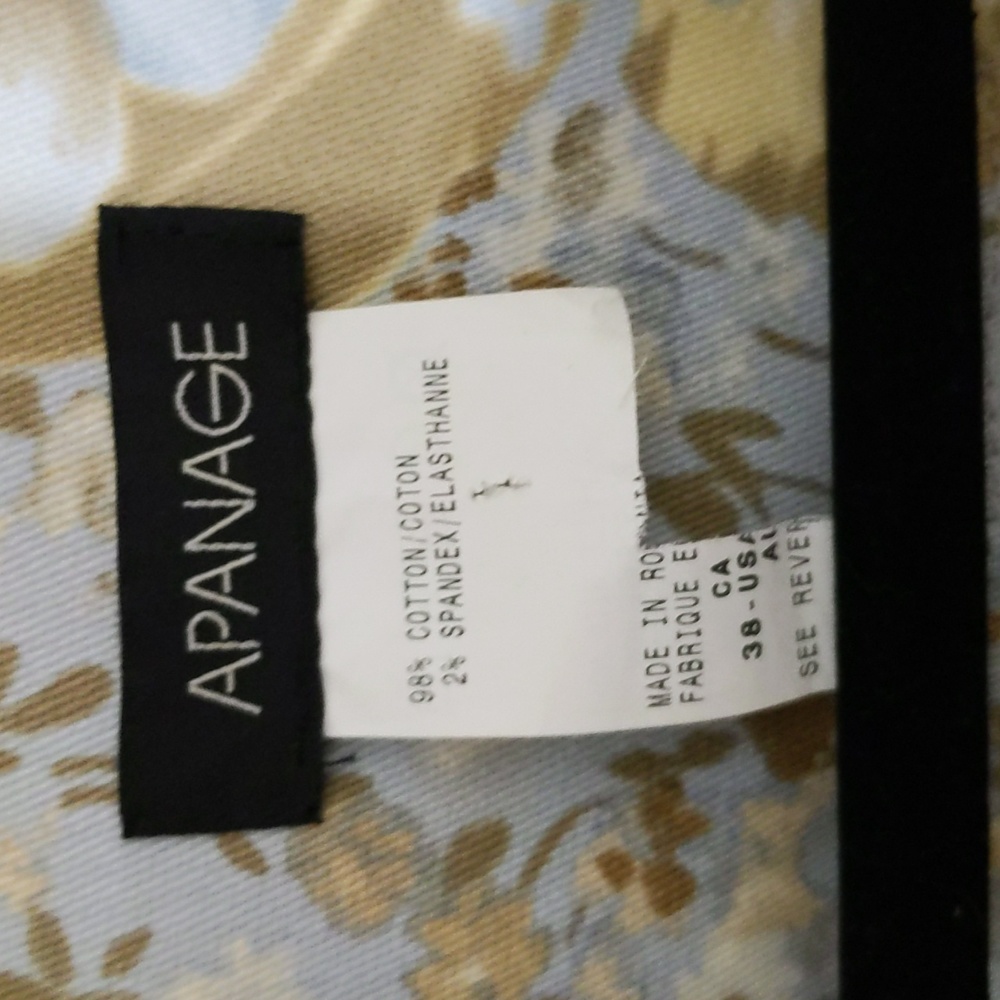 Apanage| Floral Cotton Denim Look Button Up Jacket With Front Pockets - Picture 8 of 13